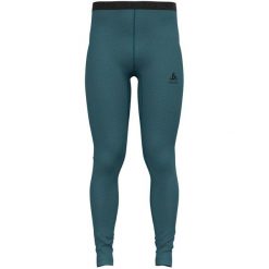 Legginsy termoaktywne męskie Odlo NATURAL Performance Wool. Niebieskie bielizna termoaktywna męska Odlo, m, bez wzorów. W wyprzedaży za 175.00 zł.
