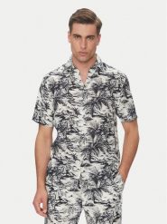 Tommy Hilfiger Koszula Vacation MW0MW38587 Granatowy Regular Fit. Niebieskie koszule męskie Tommy Hilfiger, l, bez wzorów, ze lnu, bez kołnierzyka, bez ramiączek. Za 279.99 zł.