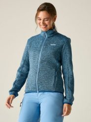 Regatta Kurtka polarowa "Newhill" w kolorze niebieskim rozmiar: 40. Niebieskie kurtki damskie Regatta, bez wzorów, z polaru, bez kaptura. Za 128.25 zł.