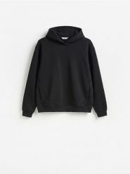 Bluza z kaputrem - czarny. Czarne bluzy bez kaptura męskie Reserved, l, z dzianiny. Za 139.99 zł.