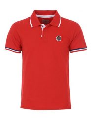Peak Mountain Koszulka polo "Cody" w kolorze czerwonym rozmiar: XL. Czerwone koszulki polo męskie Peak Mountain, xl, z aplikacjami, z bawełny, bez ramiączek. Za 100.99 zł.
