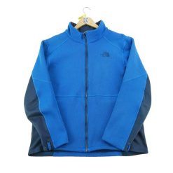 Męska niebieska kurtka polarowa TNF. Niebieskie kurtki męskie The North Face, l, bez wzorów, z polaru, sportowe, bez kaptura. Za 114.98 zł.