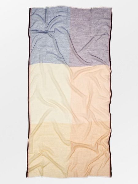 Becksöndergaard Wełniany szal w kolorze żółto-niebieskim - 200 x 100 cm rozmiar: onesize. Niebieskie szaliki i kominy damskie Becksöndergaard, bez wzorów, z materiału. Za 217.99 zł.