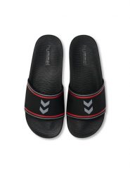 Klapki basenowe Hummel World 26. Niebieskie klapki damskie HUMMEL, bez wzorów, bez obcasa. Za 100.00 zł.