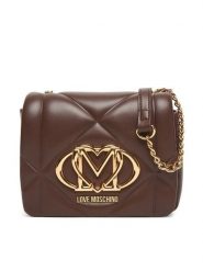 LOVE MOSCHINO Torebka JC4188PP0NLC0313 Brązowy. Brązowe listonoszki damskie Love Moschino, bez wzorów, ze skóry, bez dodatków. Za 619.99 zł.