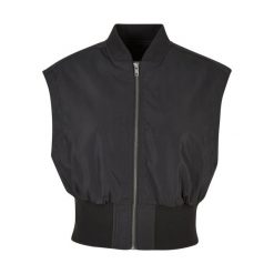 Kurtka court sans manches femme grandes tailles Urban Classics. Czarne kurtki damskie Urban Classics, m, bez wzorów, z materiału, bez kaptura. Za 299.50 zł.