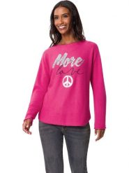 Heine Sweter w kolorze różowym rozmiar: 40. Różowe swetry klasyczne damskie Heine, bez kołnierzyka. Za 43.99 zł.