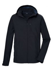 Killtec Kurtka softshellowa "KOS 103" w kolorze czarno-granatowym rozmiar: L. Czarne kurtki outdoor męskie KILLTEC, l, bez wzorów, bez kaptura. Za 193.24 zł.