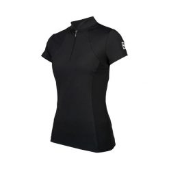 Dziewczęca jeździecka koszulka polo EQPRO Madeline. Czarne koszulki dziewczęce HORKA, m, bez wzorów, z gumy, bez ramiączek. Za 252.00 zł.