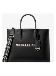 Michael Kors Skórzana torebka w kolorze czarnym - 35 x 27 x 8 cm rozmiar: onesize. Czarne torebki klasyczne damskie Michael Kors, bez wzorów, z materiału, bez dodatków. Za 804.99 zł.