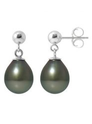 Pearline Srebrne kolczyki-wkrętki z perłami rozmiar: onesize. Szare kolczyki damskie Pearline, z perłą, srebrne. Za 730.99 zł.