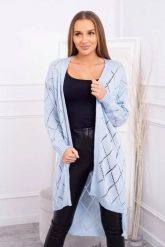 Sweter z geometrycznym wzorem niebieski. Niebieskie swetry klasyczne damskie KESI, l, z wełny, bez kołnierzyka, plus size. Za 158.92 zł.
