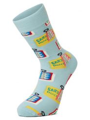 Happy Socks Skarpety Mężczyźni niebieski|żółty|zielony wzorzysty, 36-40. Niebieskie skarpetki męskie Happy Socks, bez wzorów, z dzianiny. Za 59.95 zł.
