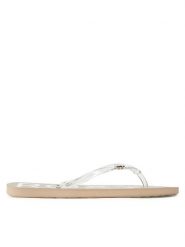 Roxy Japonki ARJL100915 Biały. Białe klapki damskie Roxy, bez wzorów, z tworzywa sztucznego, bez obcasa. Za 49.99 zł.