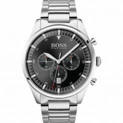 Zegarek Męski Hugo Boss 1513712. Szare zegarki męskie Hugo Boss, ze stali. Za 647.15 zł.