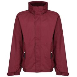 Męska Kurtka Przeciwdeszczowa Dover. Czarne kurtki męskie Regatta, l, bez wzorów, z materiału, z kapturem. Za 376.99 zł.