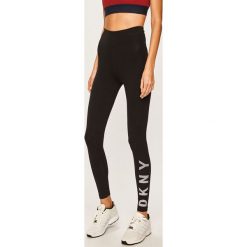 Dkny - Legginsy. Czarne legginsy damskie DKNY, l, bez wzorów, z bawełny. Za 239.90 zł.