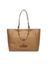 LOVE MOSCHINO Torebka JC4164PP1OL1210A Beżowy. Brązowe torebki klasyczne damskie Love Moschino, bez wzorów, ze skóry, bez dodatków. Za 1,399.00 zł.