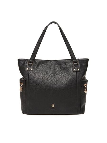 Beverly Hills Polo Club Torebka CEO-BHPC-C-005-08 Czarny. Czarne torebki klasyczne damskie Beverly Hills Polo Club, bez wzorów, z materiału, bez dodatków. Za 249.99 zł.
