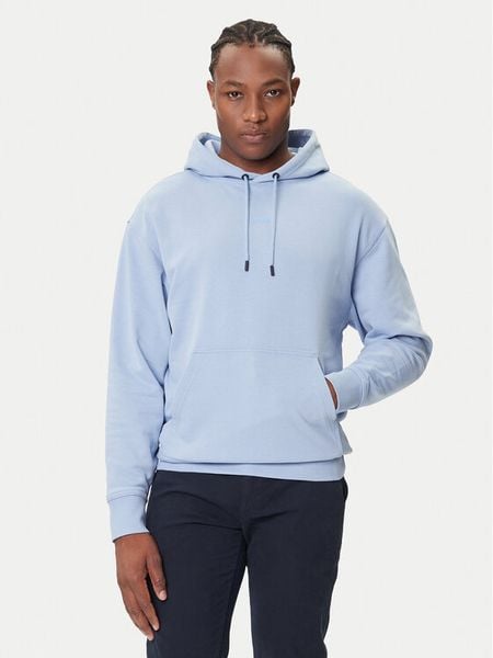 BOSS Bluza WeSmallhood 50514530 Niebieski Regular Fit. Niebieskie bluzy bez kaptura męskie Boss, m, z bawełny. Za 409.99 zł.