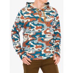 Bluza z kapturem męska Kavu Sol Hoodie. Niebieskie bluzy z kapturem męskie KAVU, l. Za 293.99 zł.