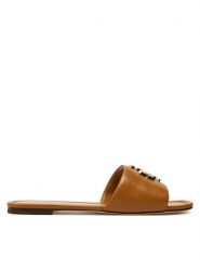 Tory Burch Klapki Eleanor 157966 Brązowy. Brązowe klapki damskie Tory Burch, bez wzorów, ze skóry, bez obcasa. Za 1,619.00 zł.