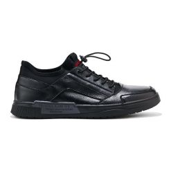 Czarne męskie sportowe buty wiązane. Czarne buty sportowe na co dzień męskie bez zapięcia. Za 181.89 zł.