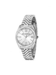 KARL LAGERFELD Zegarek R0553108509 Srebrny. Szare, analogowe zegarki damskie Karl Lagerfeld, srebrne. Za 819.99 zł.