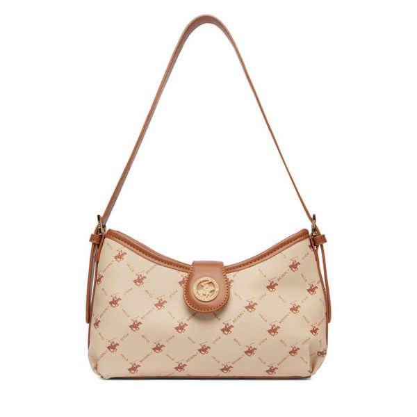 Torebka Beverly Hills Polo Club. Brązowe torebki klasyczne damskie Beverly Hills Polo Club, bez wzorów, bez dodatków. Za 229.99 zł.