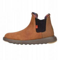 HEYDUDE Męskie Sztyblety Branson Classic. Brązowe sztyblety męskie Hey dude, z materiału, bez zapięcia. Za 439.00 zł.