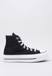 Buty sportowe Casual Damskie Converse All Star Platform High Top Czarny. Białe topy sportowe damskie Converse, bez wzorów, bez ramiączek. Za 431.75 zł.