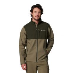 Męska kurtka Columbia Ascender Softshell J 1556534398. Zielone kurtki softshell damskie Columbia, l, bez wzorów, z materiału, bez kaptura. Za 450.88 zł.