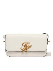 Tommy Hilfiger Torebka Th Script Flap Crossover AW0AW18399 Biały. Białe listonoszki damskie Tommy Hilfiger, bez wzorów, ze skóry, bez dodatków. Za 849.99 zł.