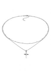 Elli Damski choker wisiorek krzyż ze srebra próby 925 Sterling Silver Naszyjniki 1 ct. Szare naszyjniki damskie Elli, srebrne. Za 293.99 zł.