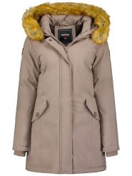 ANAPURNA Parka "Dinastiana" w kolorze szarobrązowym rozmiar: S. Brązowe parki damskie ANAPURNA, s, bez wzorów. Za 185.76 zł.