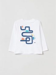 OVS Bluzka 1827299 Écru Regular Fit. T-shirty chłopięce OVS, bez wzorów, z bawełny, bez ramiączek. Za 29.99 zł.