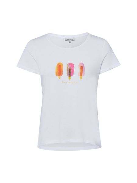 More & More Koszulka Kobiety Bawełna biały|wielokolorowy, 44. Białe t-shirty damskie MORE & MORE, bez wzorów, z bawełny, bez kołnierzyka. Za 139.95 zł.