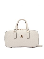 Tommy Hilfiger Torebka Th Daily Crossover Mono AW0AW18415 Biały. Białe torebki klasyczne damskie Tommy Hilfiger, bez wzorów, ze skóry, bez dodatków. Za 649.99 zł.