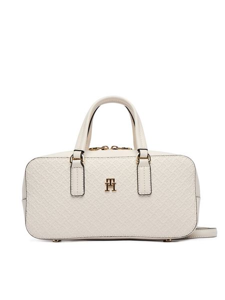Tommy Hilfiger Torebka Th Daily Crossover Mono AW0AW18415 Biały. Białe torebki klasyczne damskie Tommy Hilfiger, bez wzorów, ze skóry, bez dodatków. Za 649.99 zł.