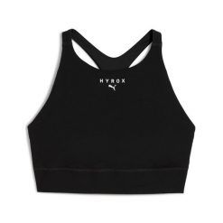 Biustonosz dla kobiet Puma Shapeluxe X Hyrox. Czarne biustonosze sportowe damskie Puma, bez wzorów. Za 262.00 zł.