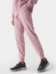 4F Spodnie dresowe 4FWSS24TTROF606 Różowy Regular Fit. Czerwone spodnie dresowe damskie 4f, xs, bez wzorów, z bawełny. Za 79.99 zł.