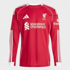 Koszulka z długim rękawem Liverpool FC 25/26 Home. Czerwone koszulki męskie z długim rękawem Adidas, xl, z materiału. Za 479.00 zł.
