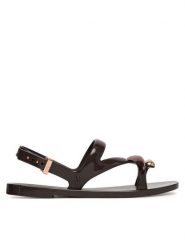 Melissa Sandały Melissa Iris Sandal Ad 37849 Brązowy. Brązowe sandały damskie Melissa, bez wzorów, z tworzywa sztucznego, bez obcasa, na płaskiej podeszwie. Za 268.99 zł.