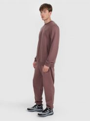 4F Spodnie dresowe joggery męskie - brązowe XXL. Brązowe spodnie dresowe męskie 4f, bez wzorów, z bawełny. Za 149.99 zł.