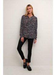 Kaffe Bluzka w kolorze czarno-brązowym rozmiar: 34. Czarne bluzki damskie Kaffe, s, bez wzorów, z wiskozy, klasyczne, bez kołnierzyka, bez ramiączek. Za 78.99 zł.