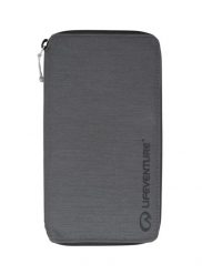 Portfel podróżny Lifeventure Recycled RFiD Travel Wallet - grey. Szare portfele damskie Lifeventure, bez wzorów, z nylonu. Za 148.49 zł.