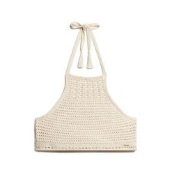 Krótka bluzka na ramiączkach z szydełka dla kobiet Superdry. Białe bielizna termoaktywna damska Superdry., bez wzorów, z koronki. Za 146.70 zł.