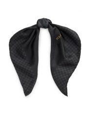 Polo Ralph Lauren Apaszka 455P04667001 Czarny. Czarne apaszki damskie Polo Ralph Lauren, bez wzorów, z jedwabiu. Za 619.99 zł.