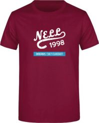 T-shirt męski Nell Alban Wine Red 2XL. Czerwone t-shirty męskie ENELL, na jesień, m, bez wzorów, z bawełny, bez kołnierzyka. Za 119.99 zł.