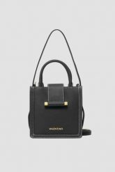 VALENTINO Czarna mała torebka Frosty. Czarne torebki klasyczne damskie Valentino by Mario Valentino, bez wzorów, małe, bez dodatków. W wyprzedaży za 399.99 zł.